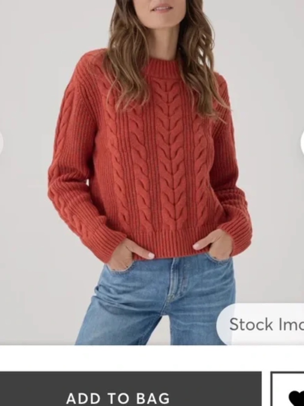 Pact Cable Knit Sweater X-Large organic cotton NWOT Tandoori orange